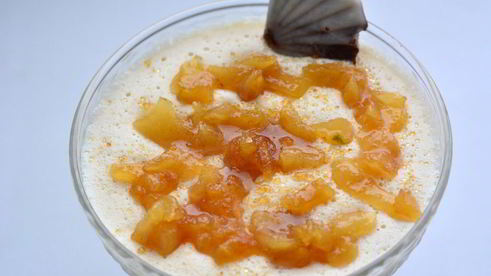 десерт с грушей пломбир