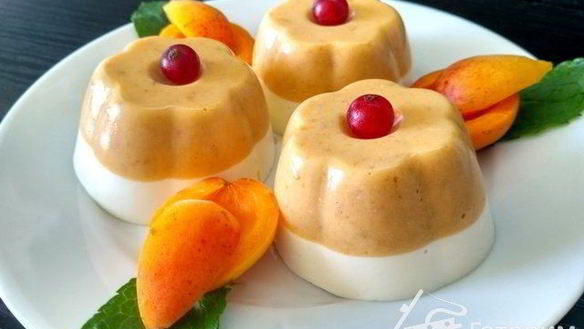 Рецепт Десерта творожно-абрикосовый