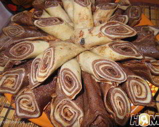 Десертные блинчики Полосатики