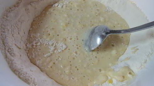 десертные блинчики полосатики