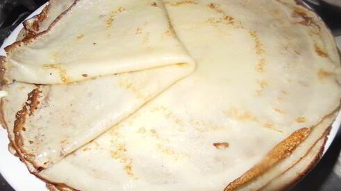 десертные блинчики полосатики