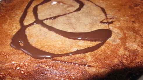 десертные блинчики полосатики