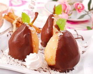 Груши в шоколаде