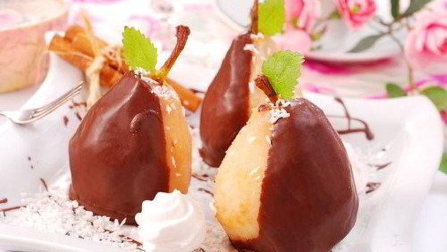 Рецепт груш в шоколаде