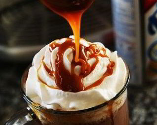 Карамельно-соленый горячий шоколад