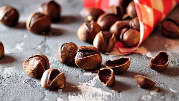Рецепт Каштанов, запеченных в духовке