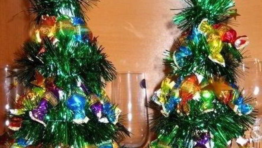 Рецепт елки из конфет