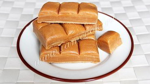 ириски, домашние молочные конфеты