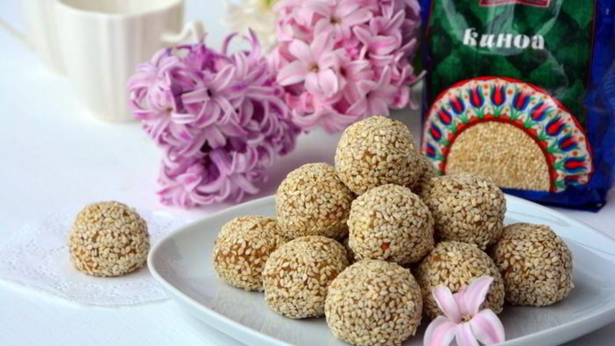 Рецепт конфет из киноа с арахисовой пастой