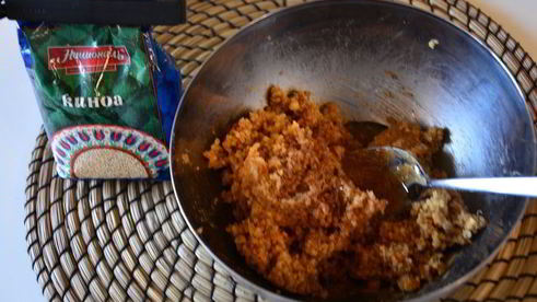 конфеты из киноа с арахисовой пастой