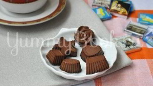 конфеты шоколадно-желейные