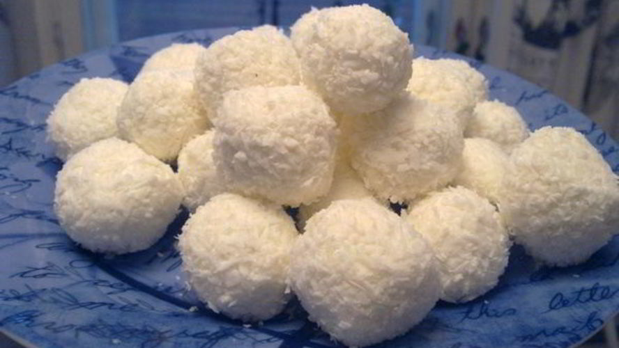 Рецепт конфет творожных шарики с орехами