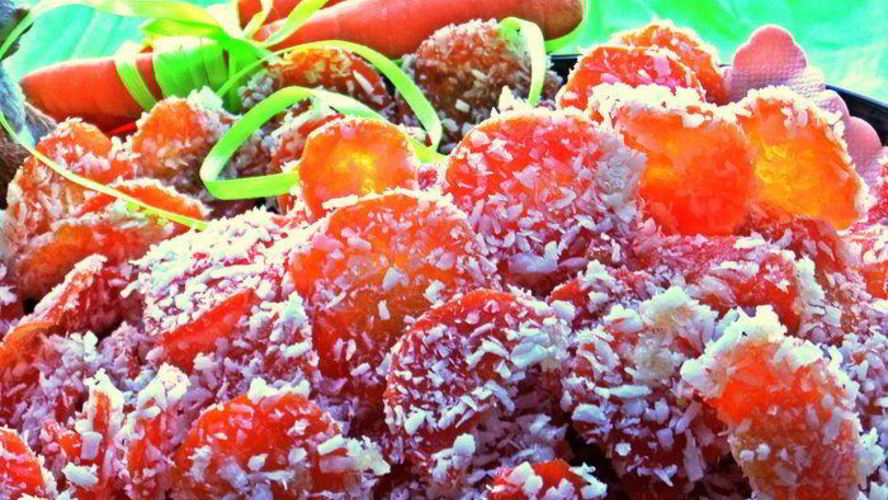 Рецепт морковных конфет в кокосе