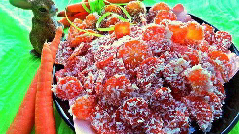 морковные конфеты в кокосе