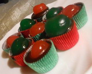 Мягкие шоколадные конфеты с ромом и вишней