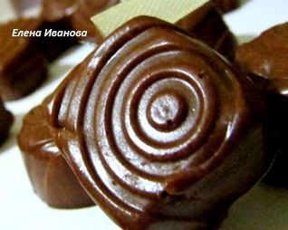 Шоколадно-желейные конфетки