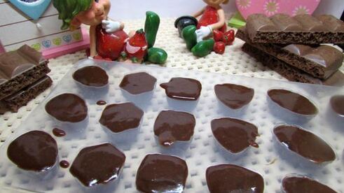 шоколадно-желейные конфетки