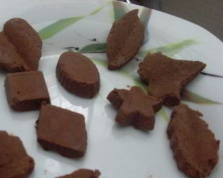 Замороженные шоколадные конфеты без сахара