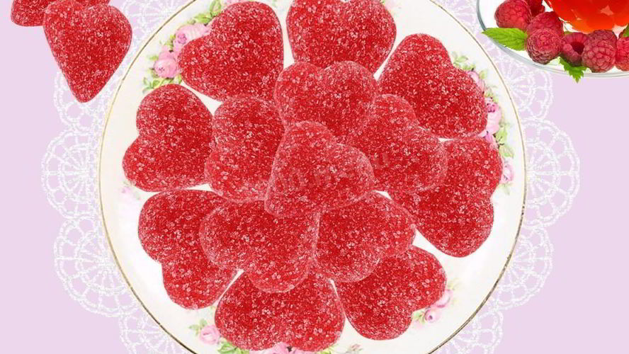 Рецепт желейных конфет с малиной