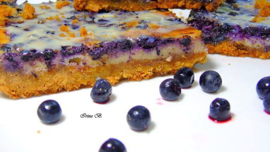 Рецепт барса с черникой и лимонным кремом