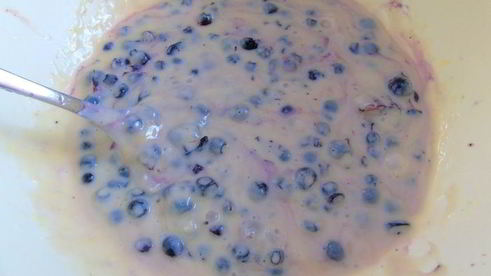 барс с черникой и лимонным кремом