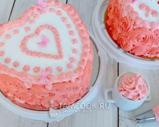 Белковый крем для торта