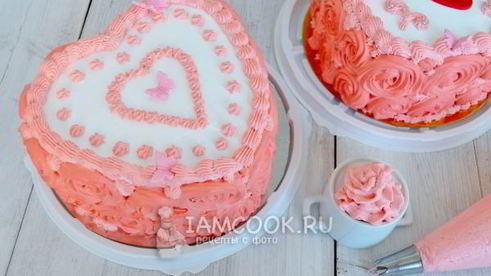 белковый крем для торта