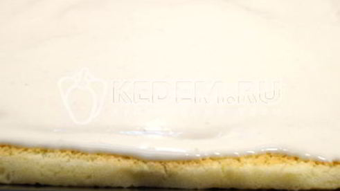 бисквитный рулет с кремом зимнее полено