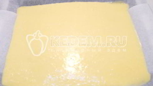 бисквитный рулет с кремом зимнее полено