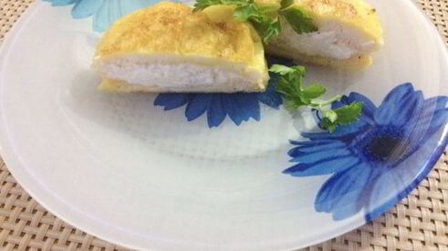 хлебные равиоли в курином креме