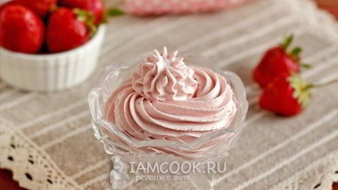 клубничный крем для торта