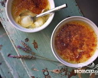 Крем-брюле с лавандой и медом