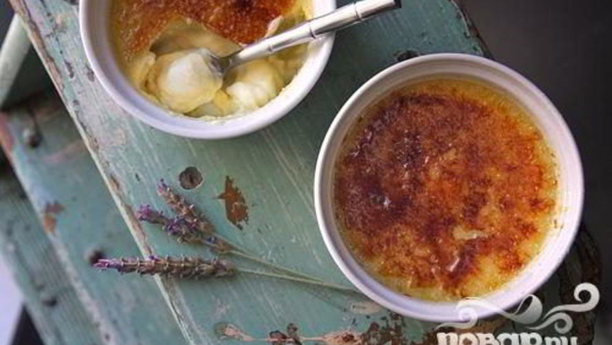 Рецепт крем-брюле с лавандой и медом