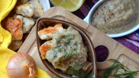 Рецепт Курицы по-китайски с грибным кремом