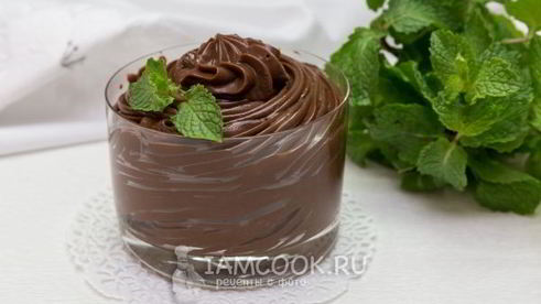 шоколадный крем на сливках
