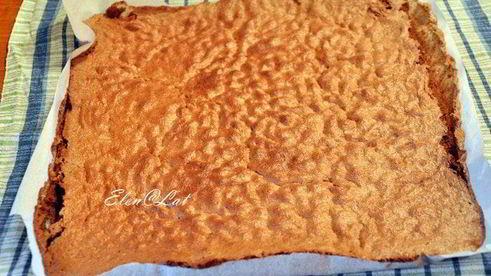 шоколадный рулет с кокосовым кремом