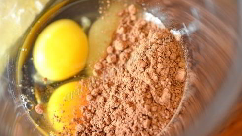 шоколадные блинчики с творожным кремом и бананом