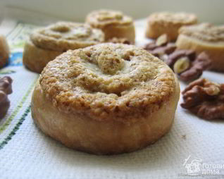 Спиральки с кремом из грецкого ореха