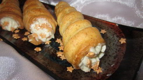 трубочки с ореховым кремом