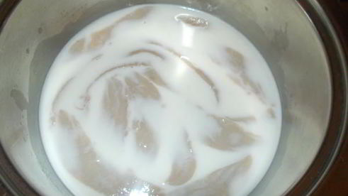 яички барашка на творожном креме из авокадо