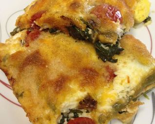 Яйца со шпинатом запеченные в кремовом соусе