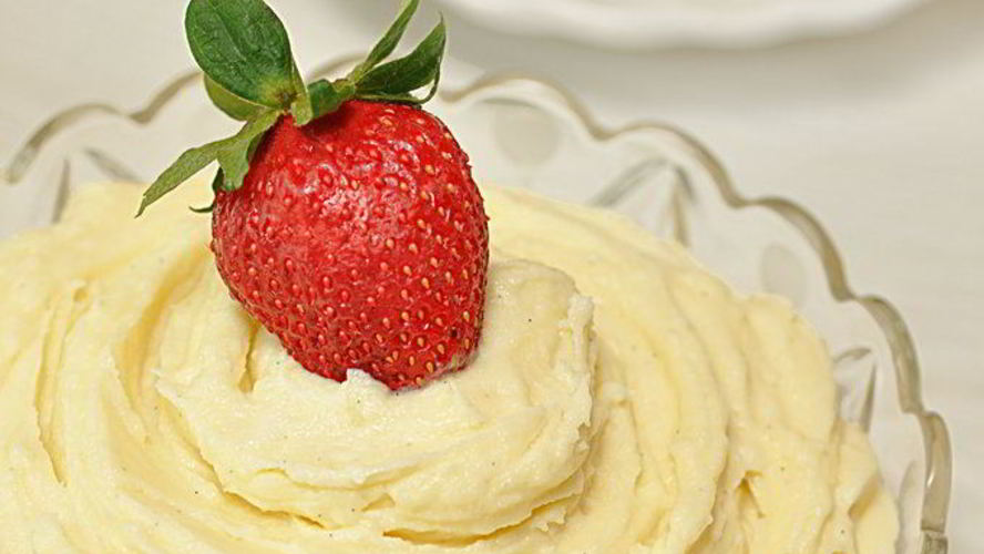 Рецепт заварного крема с белым шоколадом