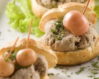 Заварные булочки с кремом из утки