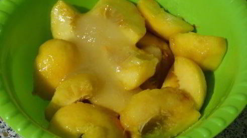 медово-нектариновый сорбет с шампанским