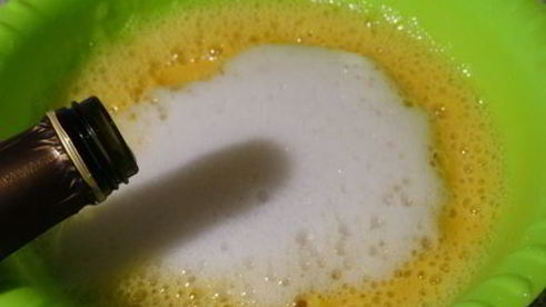 медово-нектариновый сорбет с шампанским