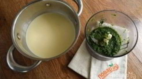 базиликовое мороженое