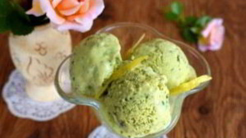 базиликовое мороженое