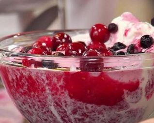 Быстрый десерт из мороженого