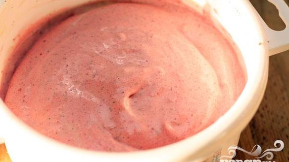 Рецепт Десерта Клубничное мороженое