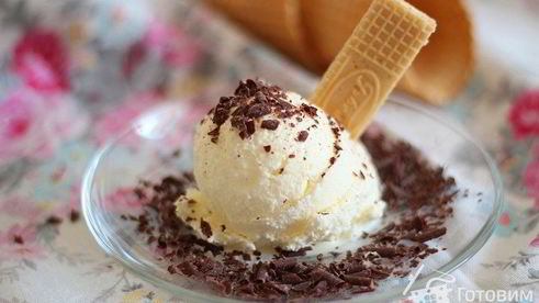 итальянское сливочное мороженое fior di latte